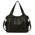 Weekend-Ready Zip-Top Shoulder Bag
