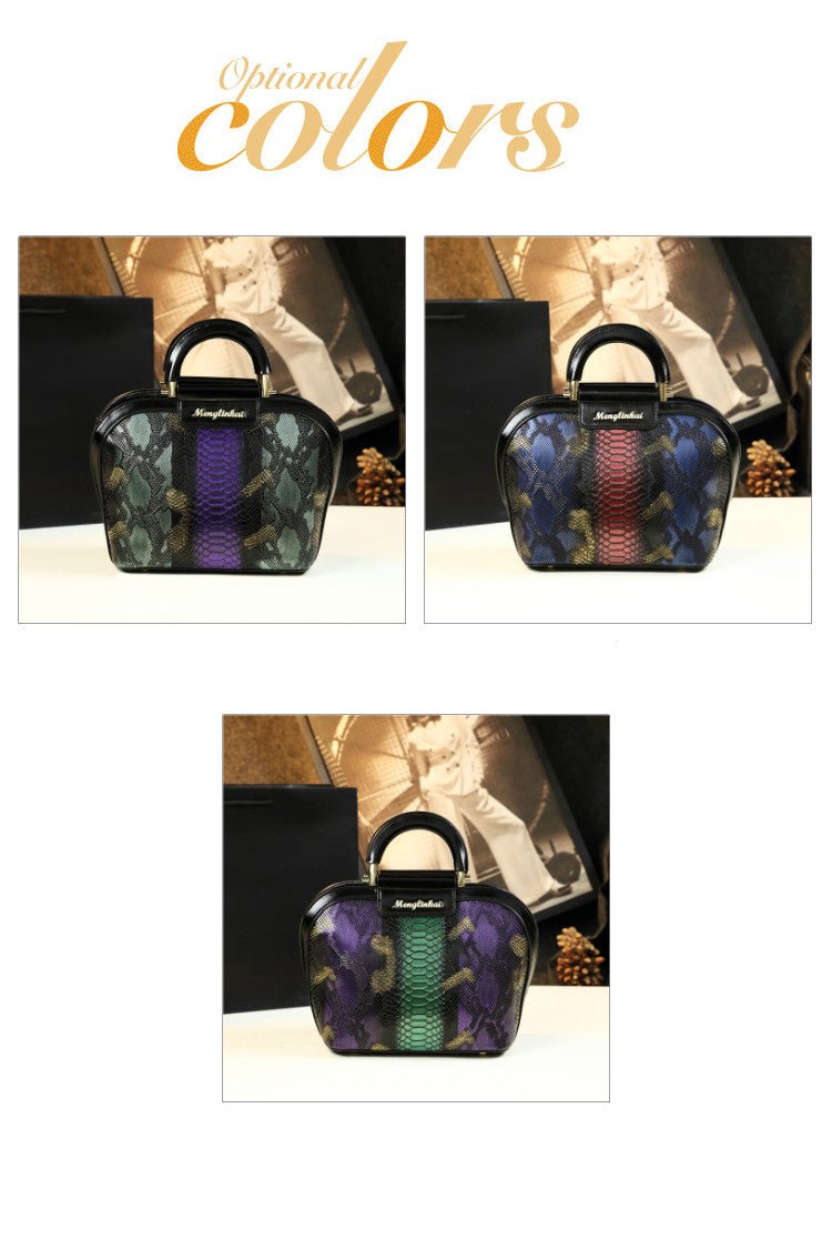Genuine Leather Bucket Bag with Drawstring Detail