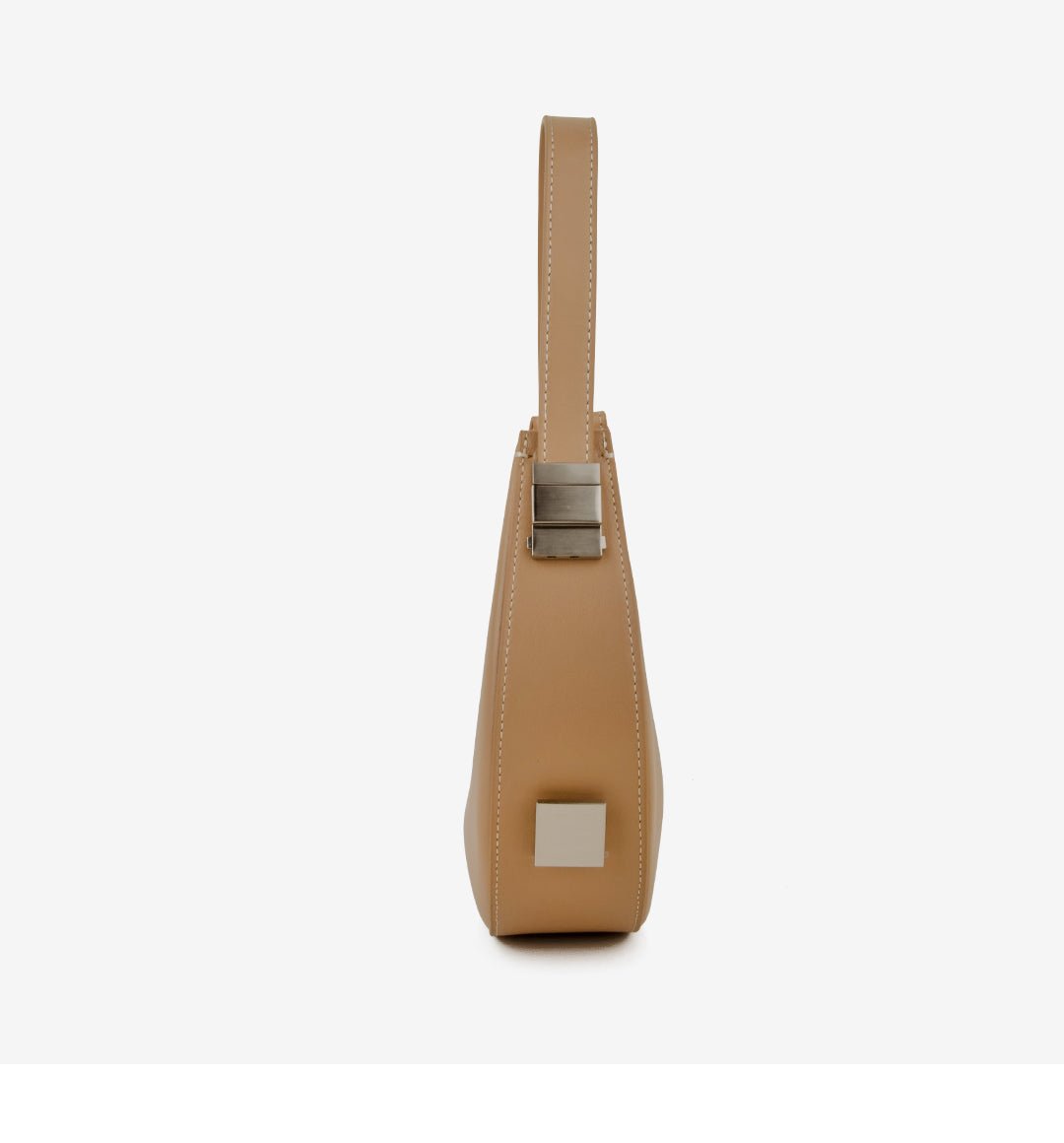 Polished Hobo Bag in Genuine Leather