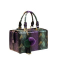Genuine Leather Shoulder Bag with Signature Detail