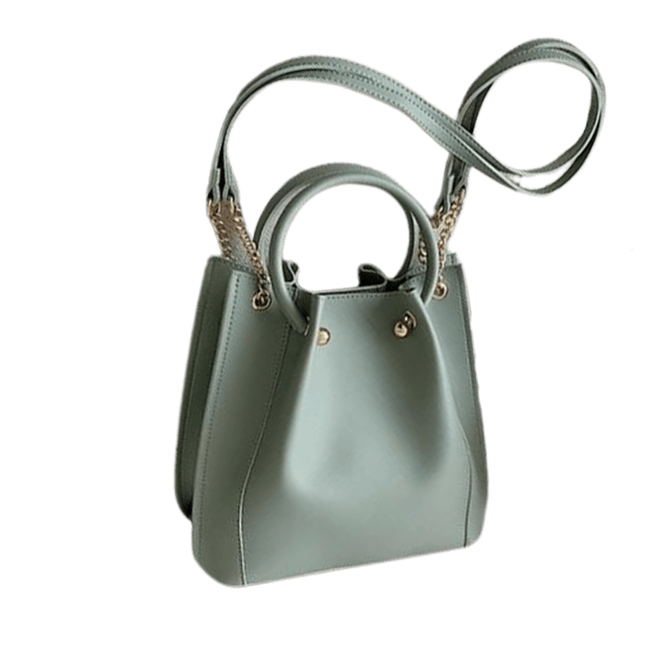Statement Leather Bucket Bag