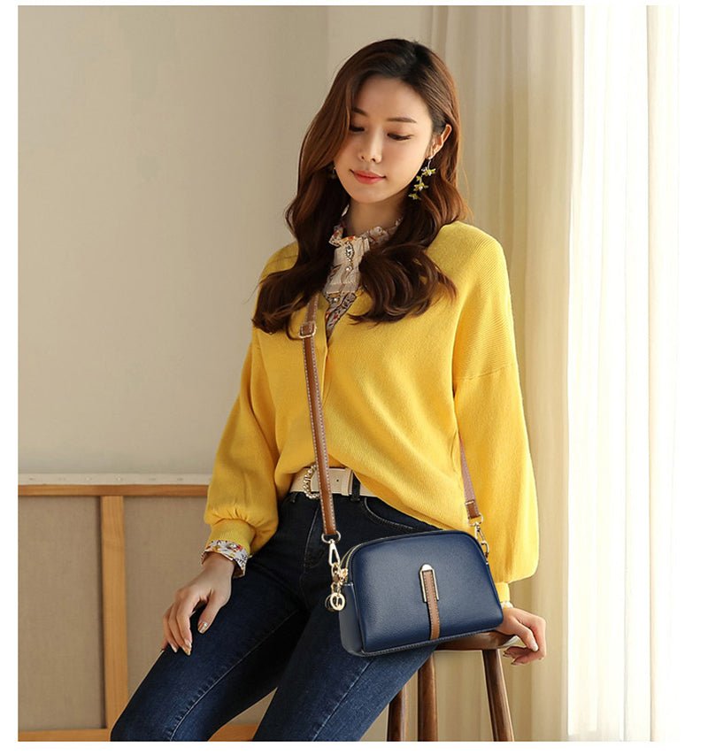 Contemporary Genuine Leather Shoulder Bag