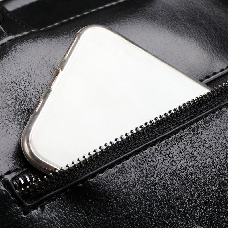 PU Leather Backpack with Classic Detail