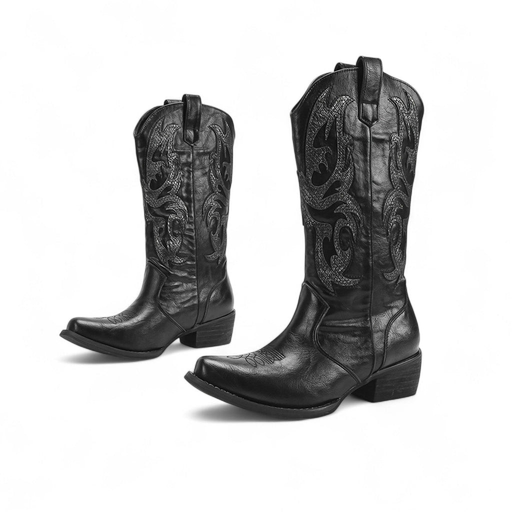 The Everyday Wren Heeled Leather Western Ankle Boots