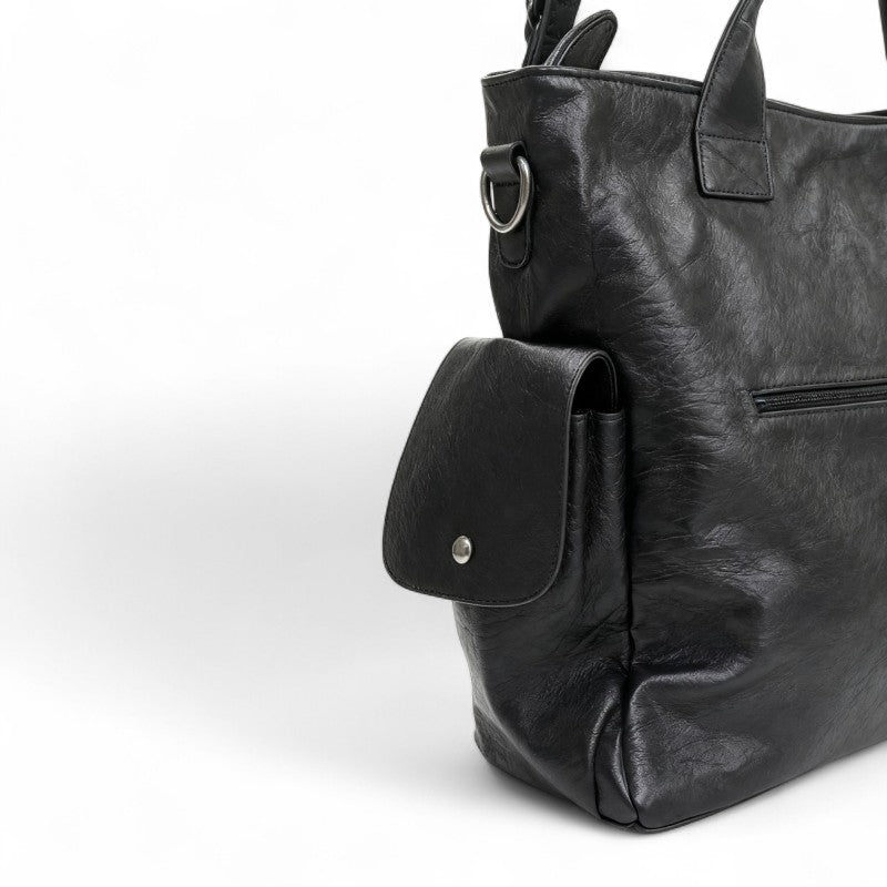 Weekend-Ready Zip-Top Shoulder Bag
