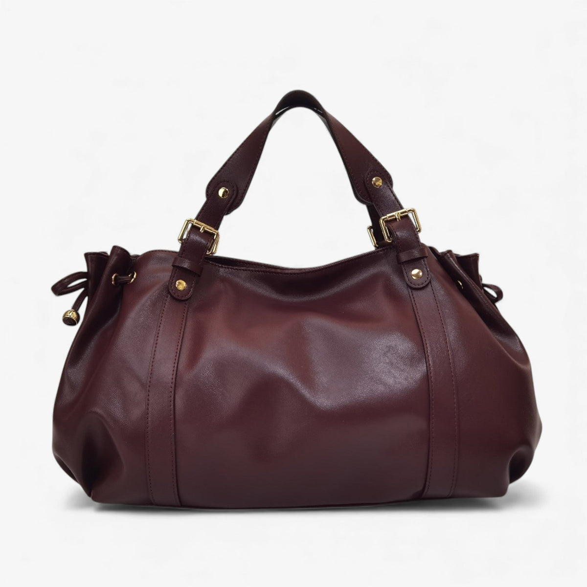 The Everyday Wide Leather Shoulder Bag