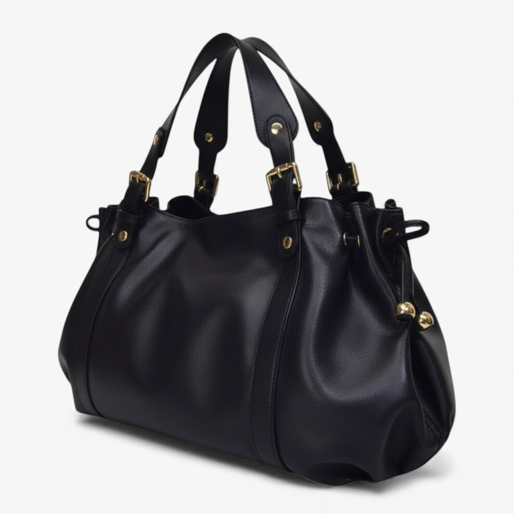 The Everyday Wide Leather Shoulder Bag