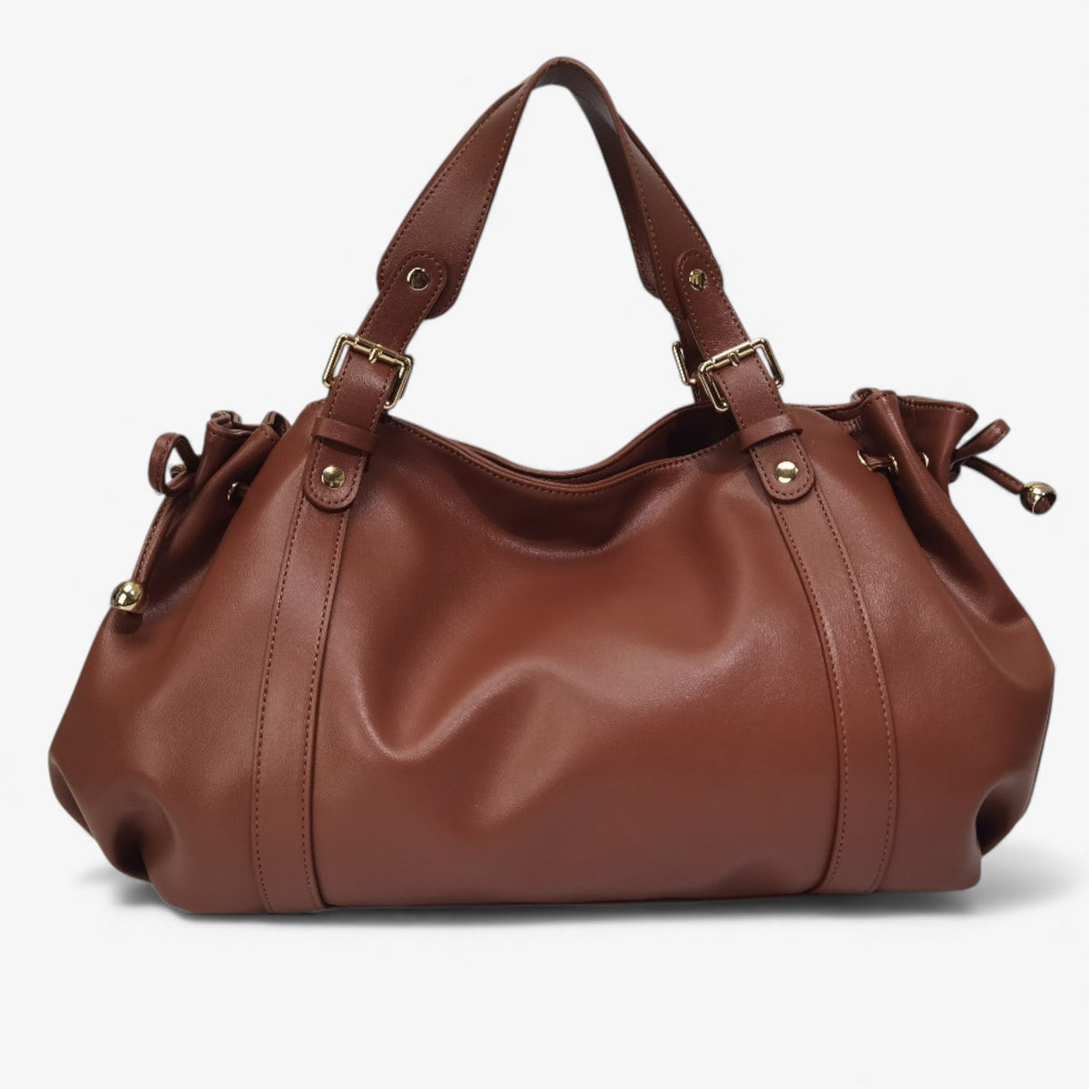 The Everyday Wide Leather Shoulder Bag