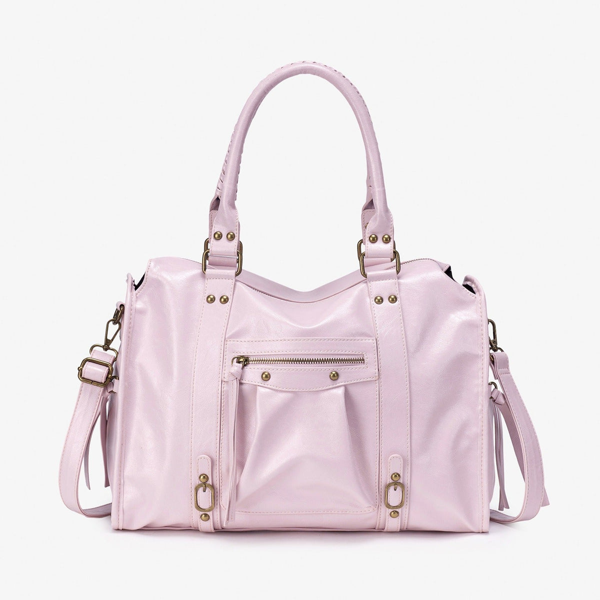 Heritage-Inspired Leather Shoulder Bag
