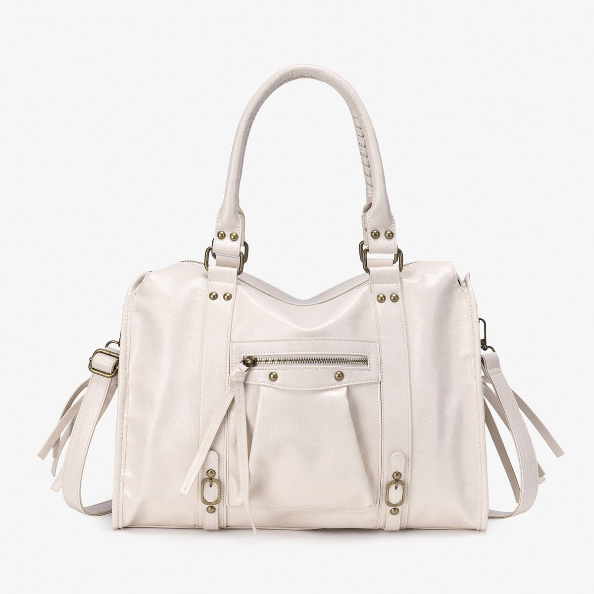 Heritage-Inspired Leather Shoulder Bag