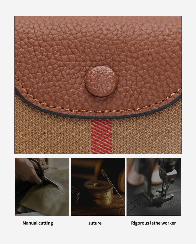 Statement Genuine Leather Crossbody Bag
