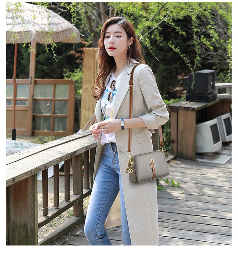 Contemporary Genuine Leather Shoulder Bag