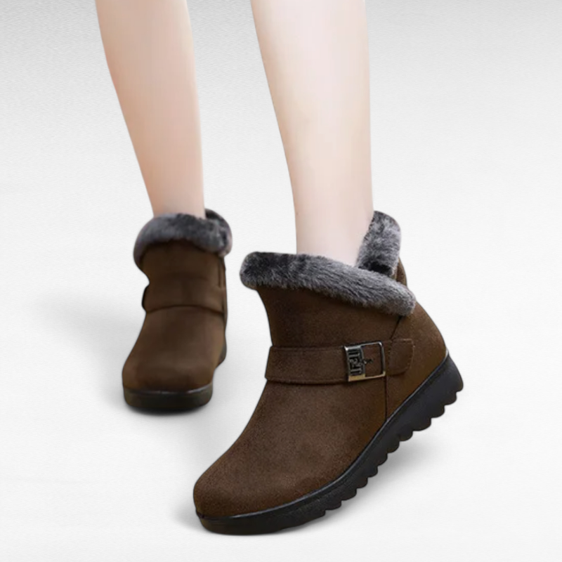 Essential Xiao Flat Shearling-Lined Boots with Zip