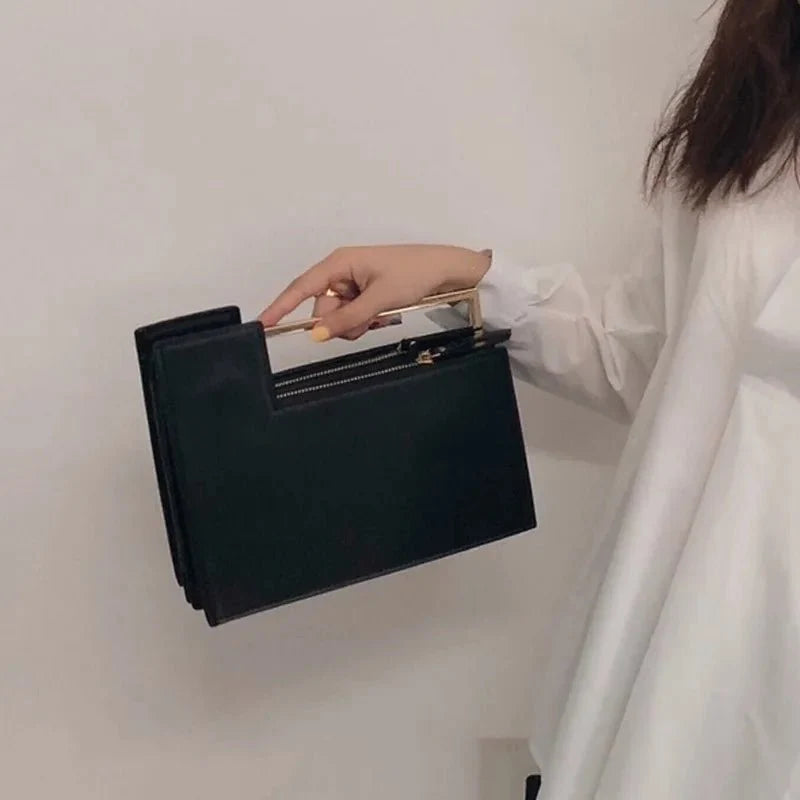 Contemporary Crossbody Bag in Leather