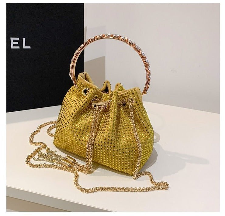 Synthetic Leather Crossbody Bag with Round Detail