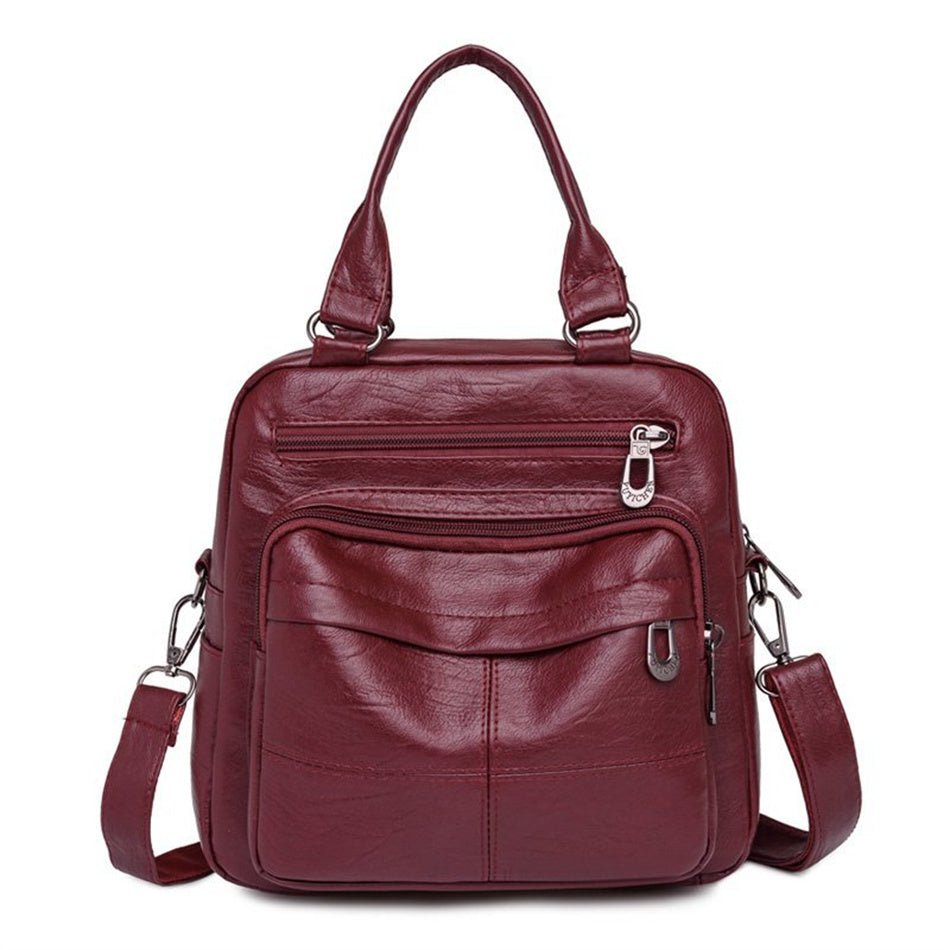 PU Leather Backpack with Refined Detail