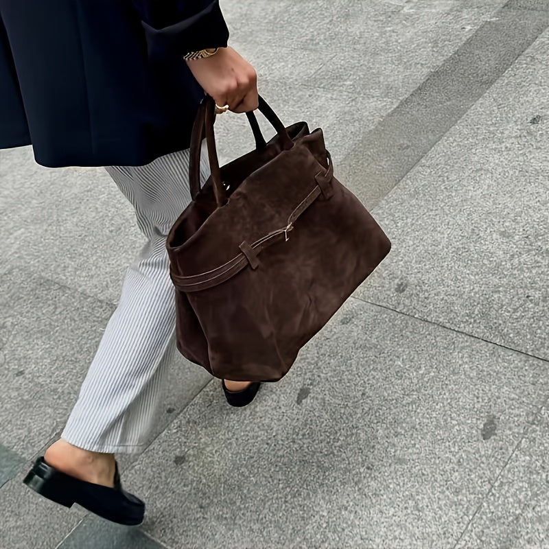 Refined Vera Suede Shoulder Bag