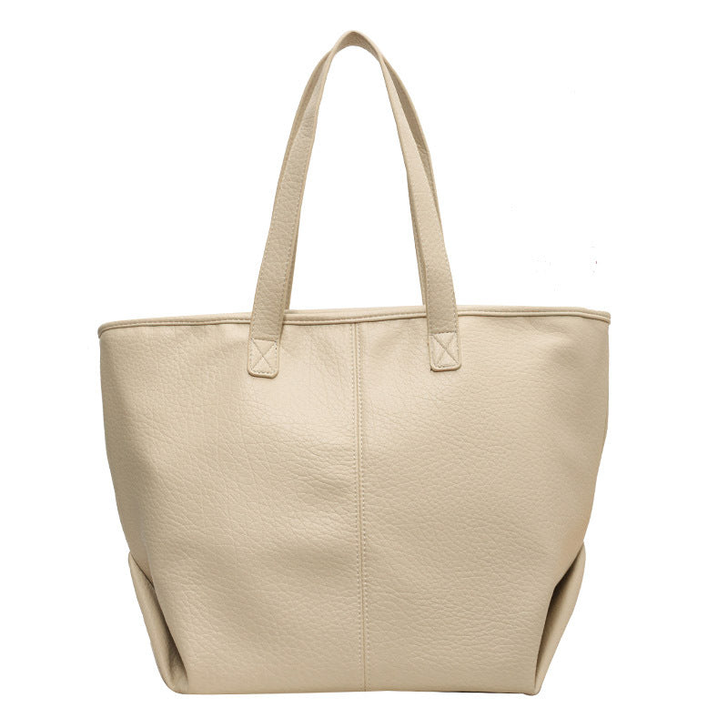Signature Contemporary Faux Leather Tote