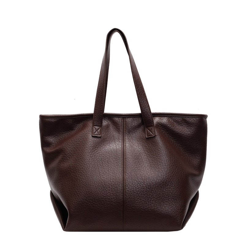 Signature Contemporary Faux Leather Tote