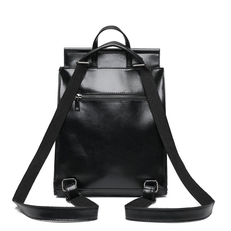 PU Leather Backpack with Classic Detail