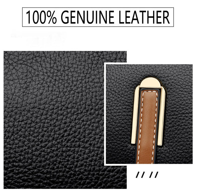 Contemporary Genuine Leather Shoulder Bag