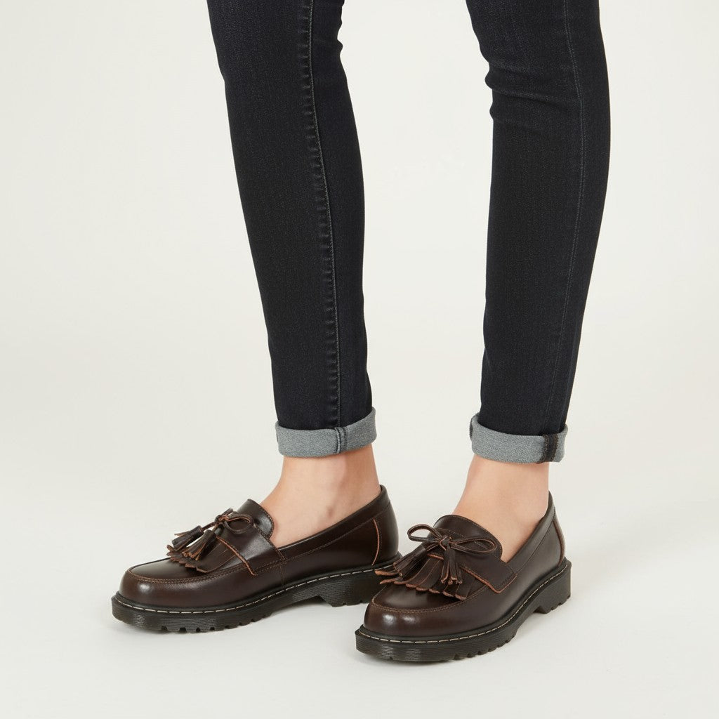 Weekend Graciela Wedge Loafers with Fringe Detail