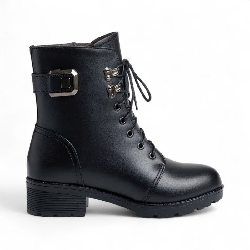 Essential Wool-Lined Black Booties