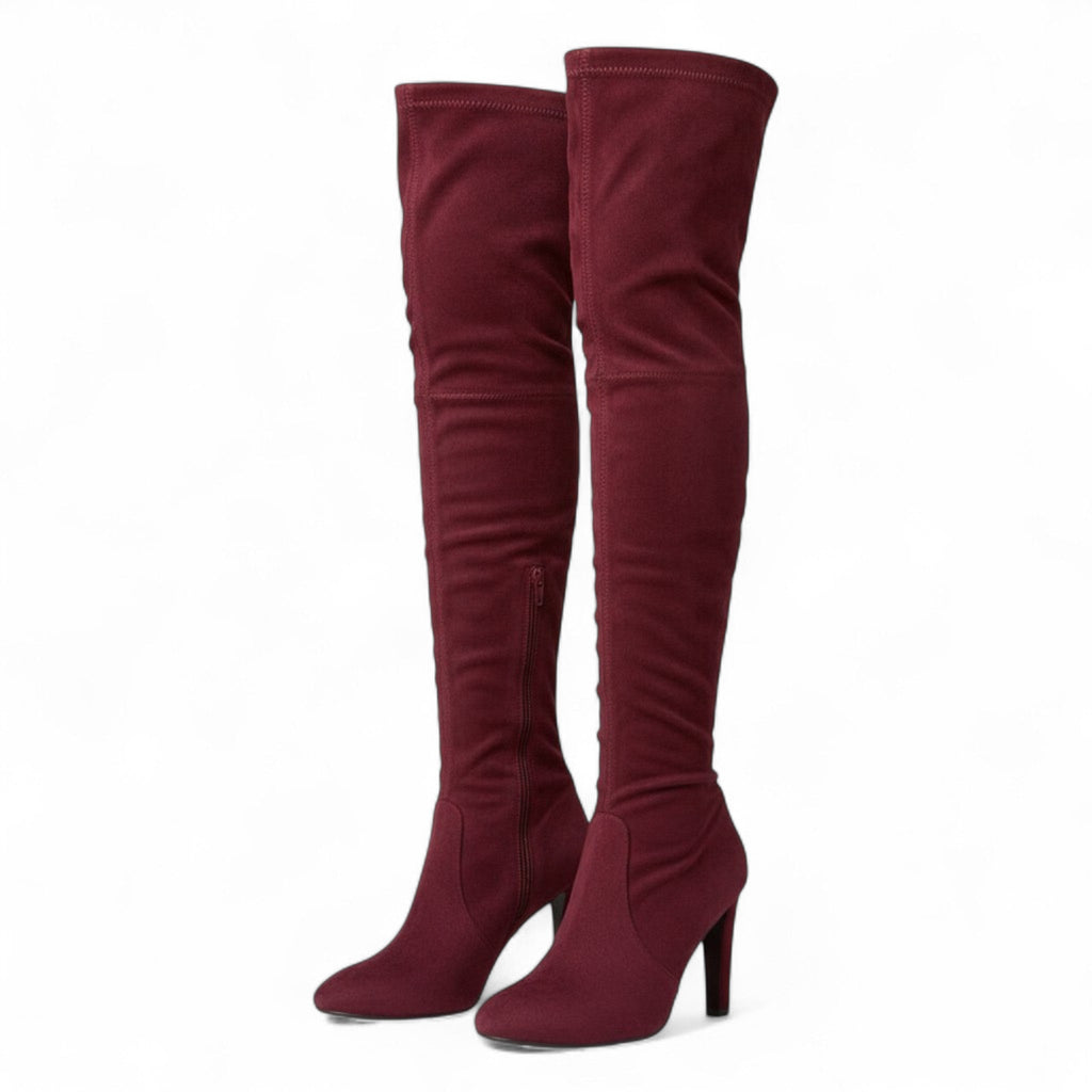Bold Over-the-Knee Suede Boots