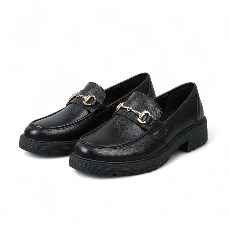 Signature Chunky Sole Loafers with Gold Snaffle