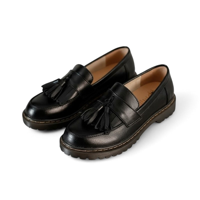 Weekend Graciela Wedge Loafers with Fringe Detail