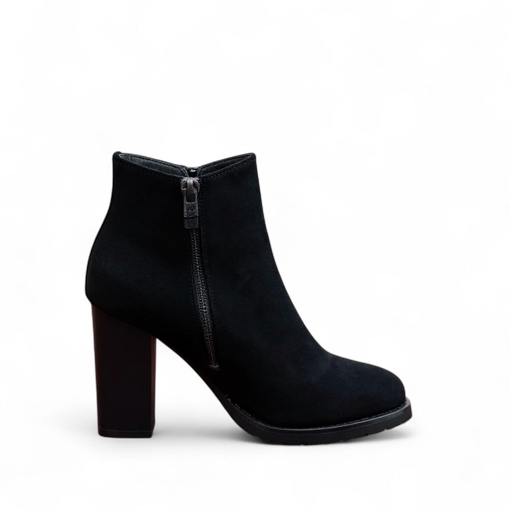 Essential Black Suede Booties