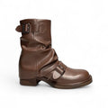 Statement Buckled Biker Ankle Boots