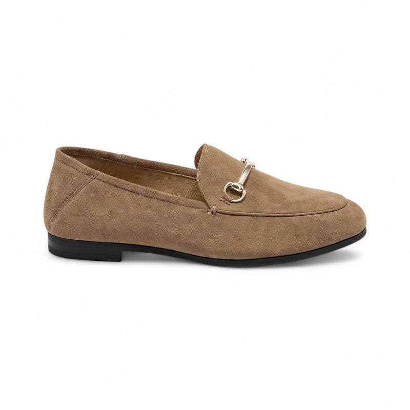 Essential Suede Loafers with Metal Hardware