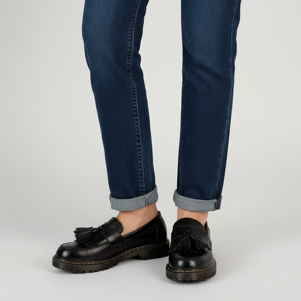 Weekend Graciela Wedge Loafers with Fringe Detail
