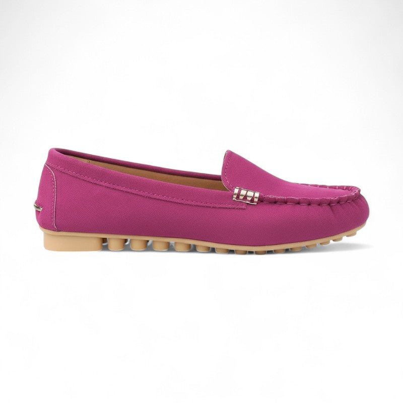 All-Day Soft Loafers with Buckle Detail