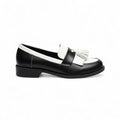 Polished Two-Tone Loafers with Heel