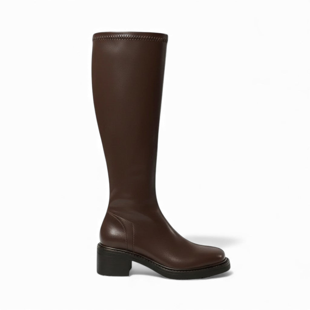 Modern Jacenta Riding Boots with Chunky Heel