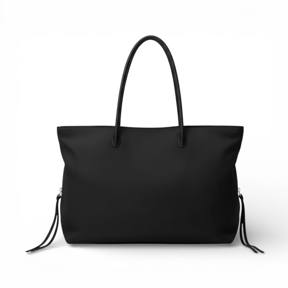 City-Ready Henrietta Black Nylon Tote