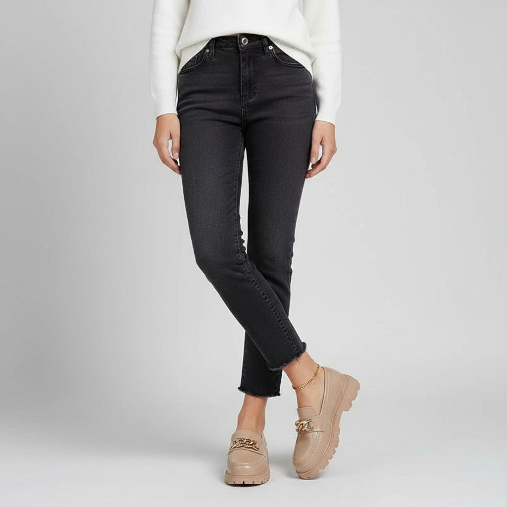 Statement Chunky Sole Loafers with Gold Chain