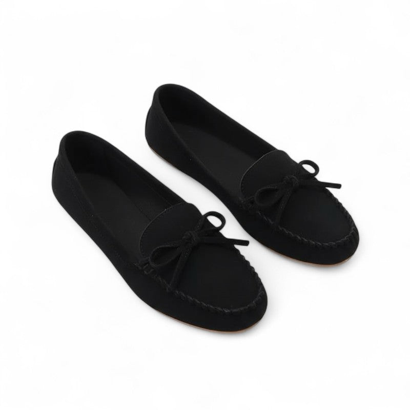 The Everyday Tirzah Suede Loafers with Knot Detail