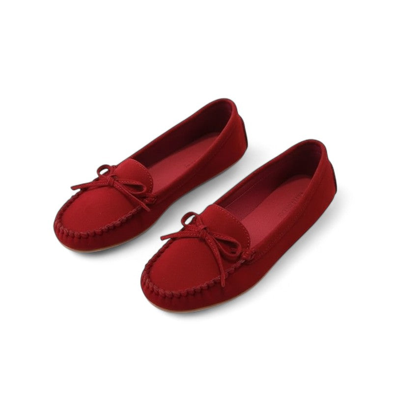 The Everyday Tirzah Suede Loafers with Knot Detail
