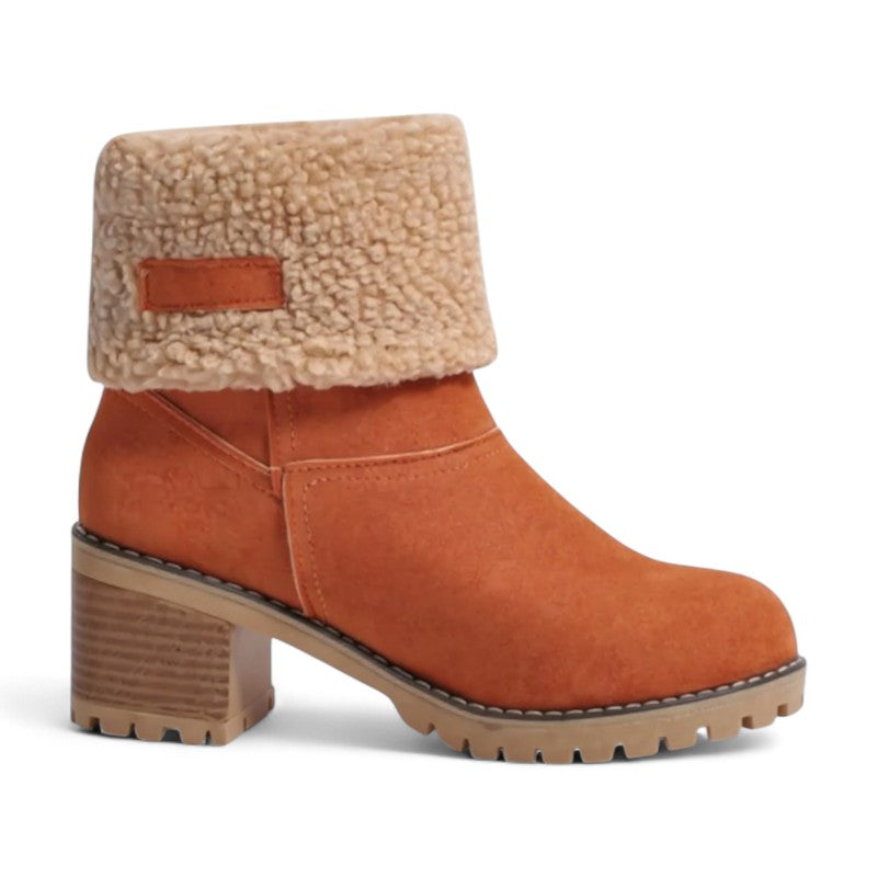 Effortless Round-Toe Shearling-Lined Booties