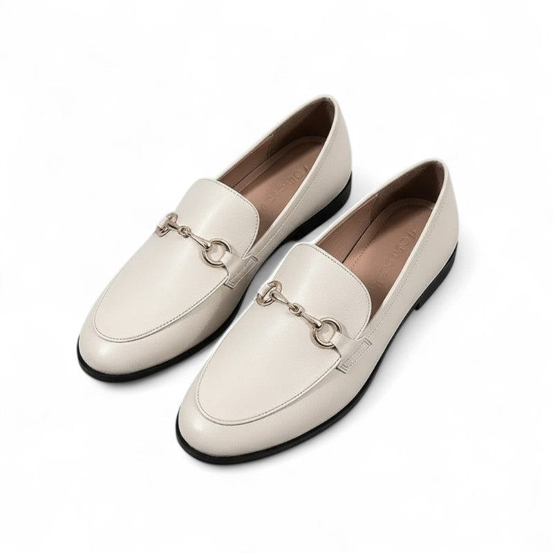 Classic Supple Loafers with Silver Snaffle