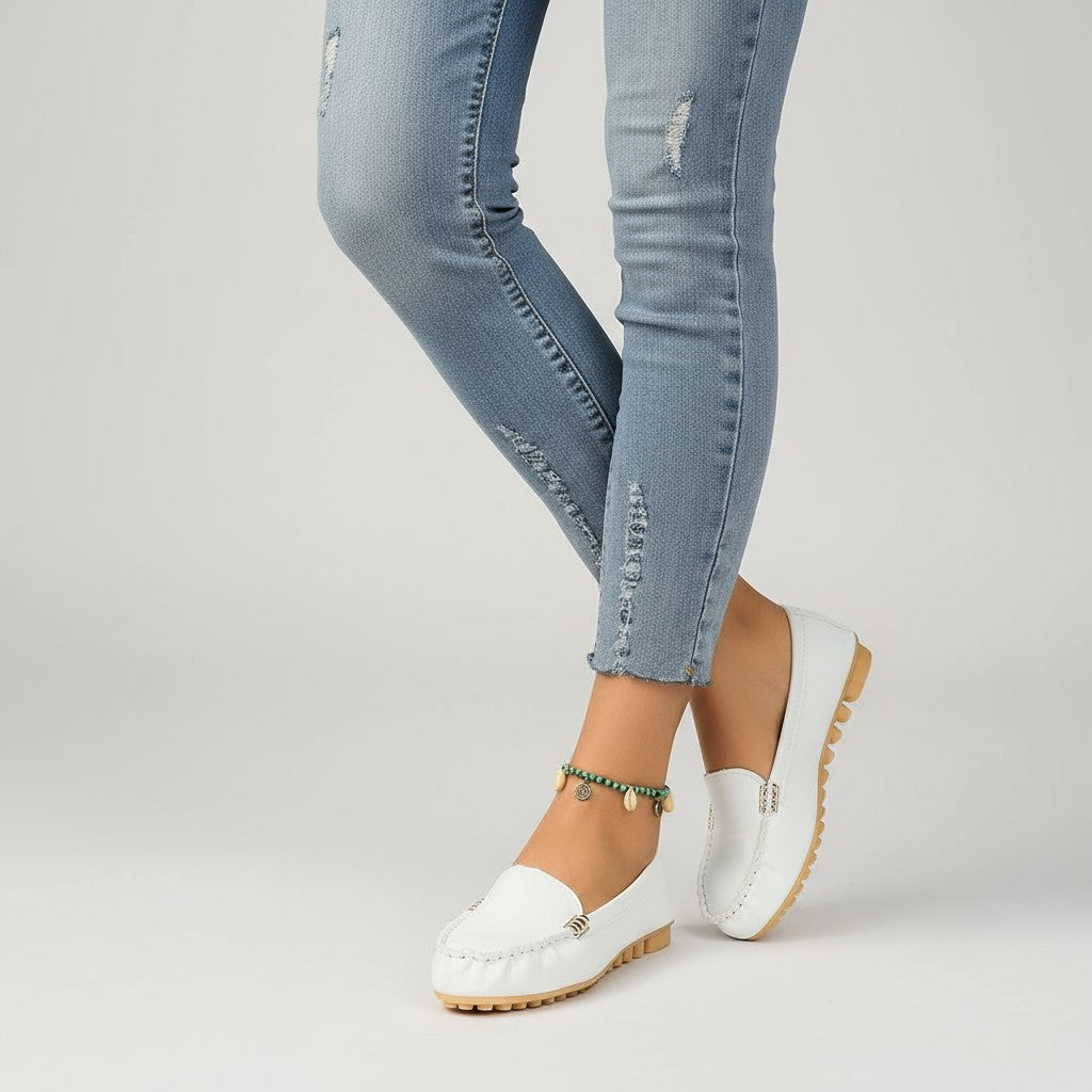 All-Day Soft Loafers with Buckle Detail