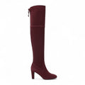 Bold Over-the-Knee Suede Boots