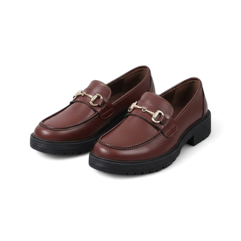 Signature Chunky Sole Loafers with Gold Snaffle
