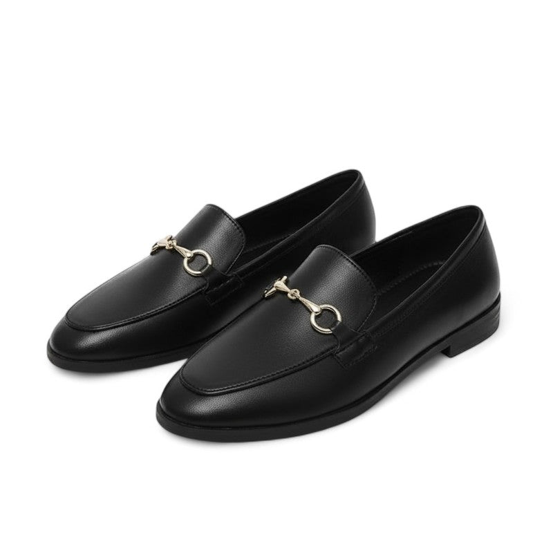 Classic Supple Loafers with Silver Snaffle