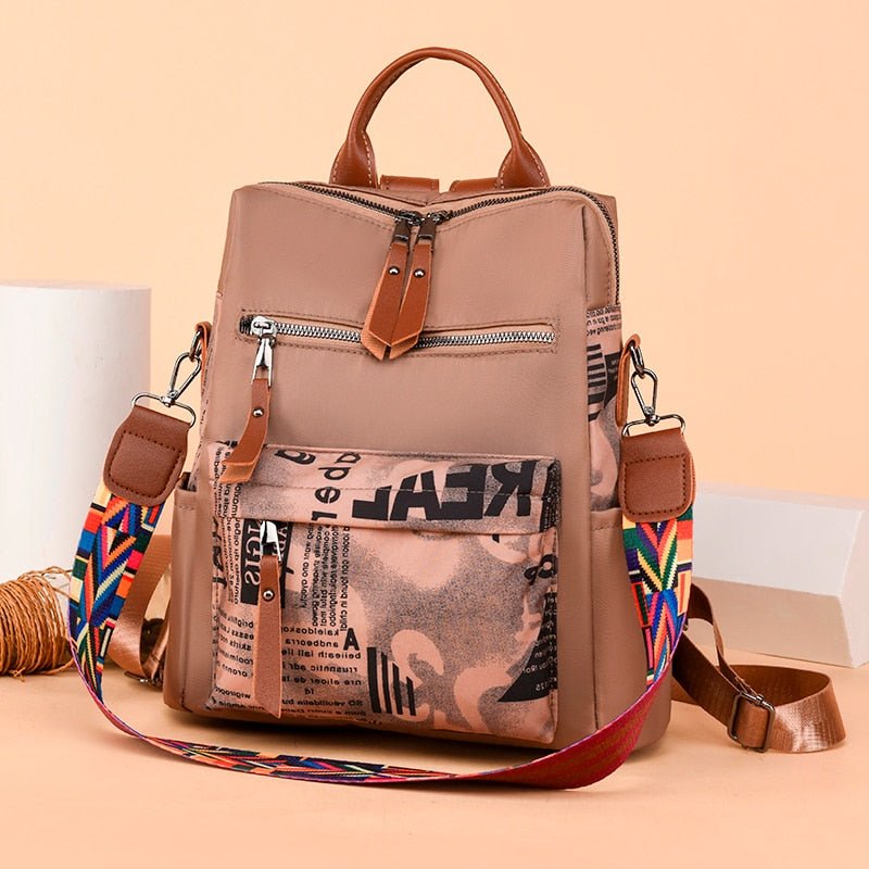 Oxford Cloth Backpack with Smart Detail
