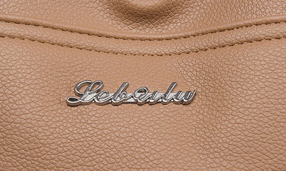Leather Backpack with Round Detail