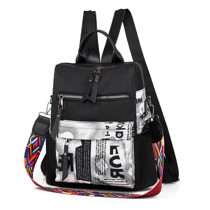 Oxford Cloth Backpack with Smart Detail